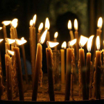 Candles in church