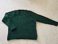 Green Saddle Sweater