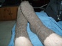 Socks on Hubby's Feet