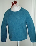 Front of Finished Sweater Yoke Sweater