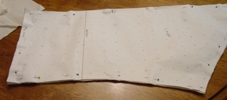 Copied Sleeve Pattern Pinned to Muslin
